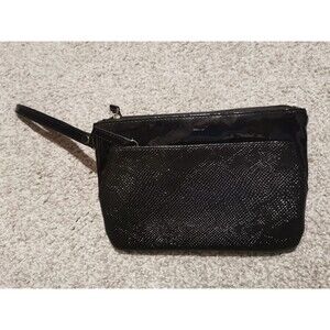 Black Cosmetic Pouch Makeup Bag Clutch Bag New